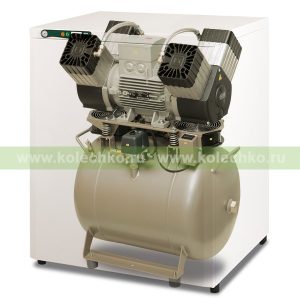 EKOM DK50 4VR/50S/M – безмасляный компрессор со шкафом, с осушителем, для четырех стоматологических установок (200 л/мин, 6 – 8 бар) / Гарантия 2 года