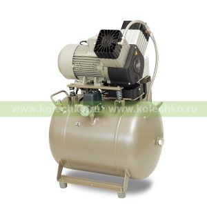 EKOM DK50 2V/50/M – безмасляный компрессор без шкафа, с мембранным осушителем, для двух стоматологических установок (104 л/мин, 6 – 8 бар) / Гарантия 2 года / В НАЛИЧИИ