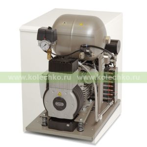 EKOM DK50-10 S – безмасляный компрессор со шкафом, без осушителя, для одной стоматологической установки (70 л/мин, 6 – 8 бар) / Гарантия 2 года
